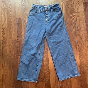 Wide leg ankle jeans! Really good condition worn once.
